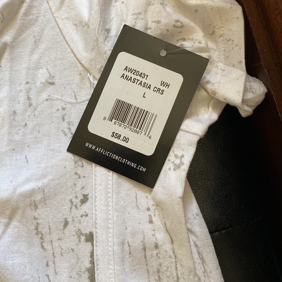 Affliction - Creame see through back-new - Picture 2 of 4